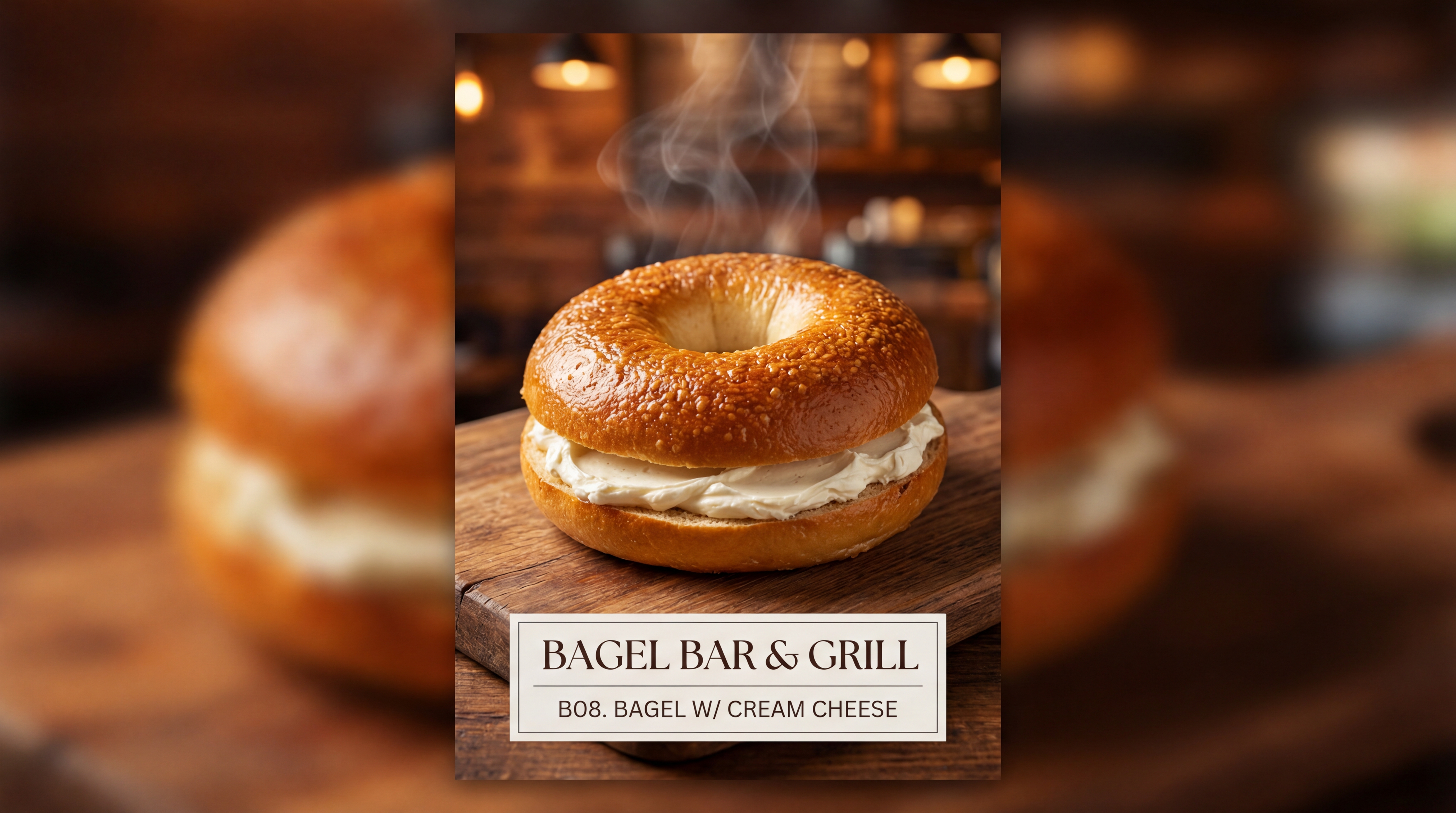 B08. Bagel CreamCheese or Nutella or Jam